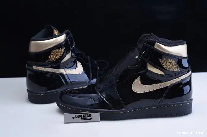 Cheap RETRO 555088-032 AIR 1 BLACK HIGH METALLIC GOLD (2020) JORDAN 0502